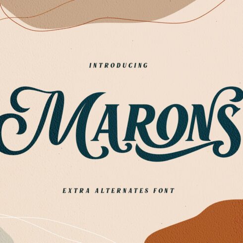 Marons font cover image.