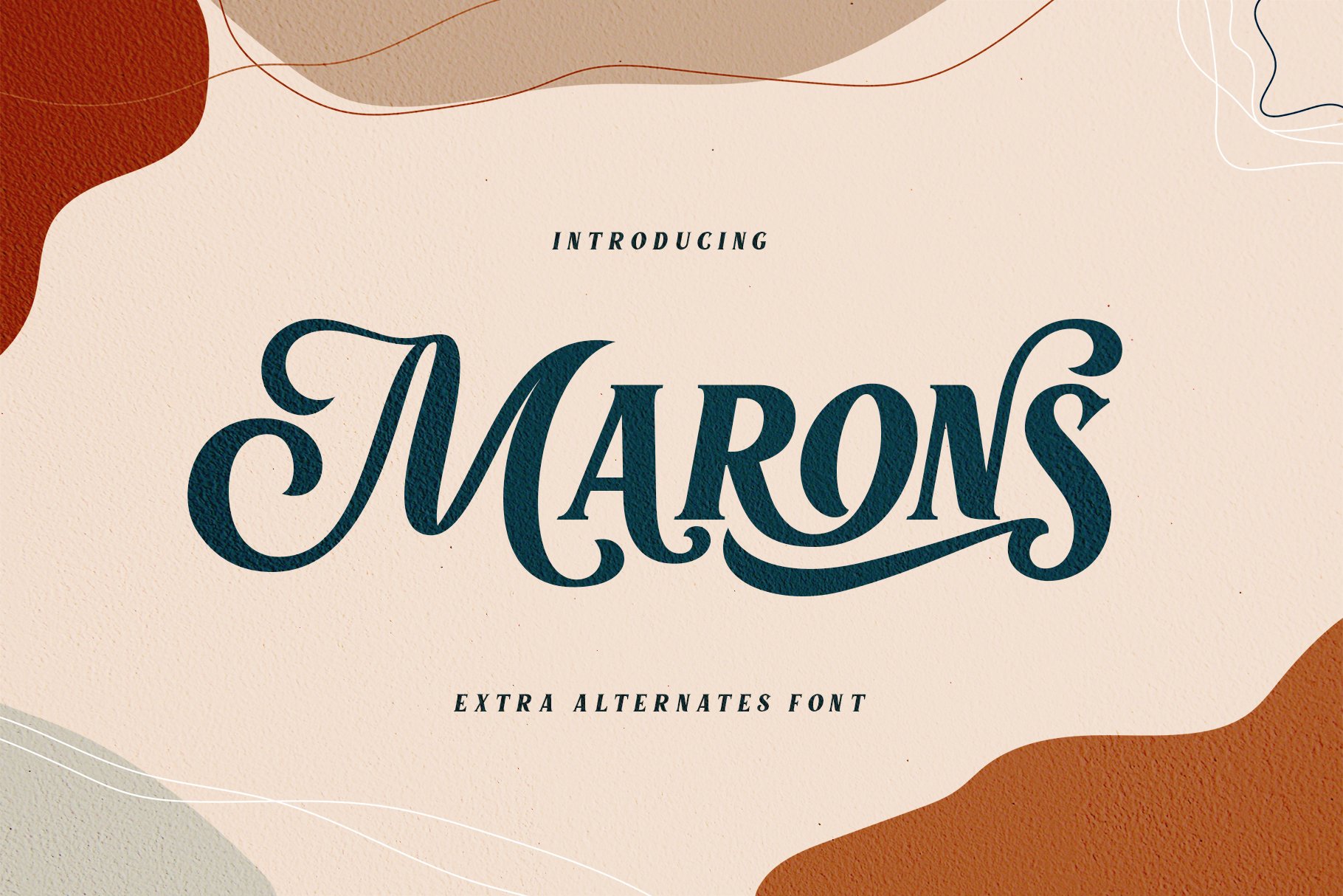 Marons font cover image.