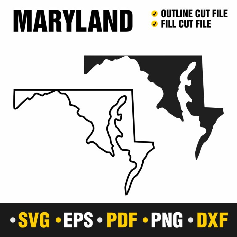 Maryland SVG, PNG, PDF, EPS & DXF - MasterBundles