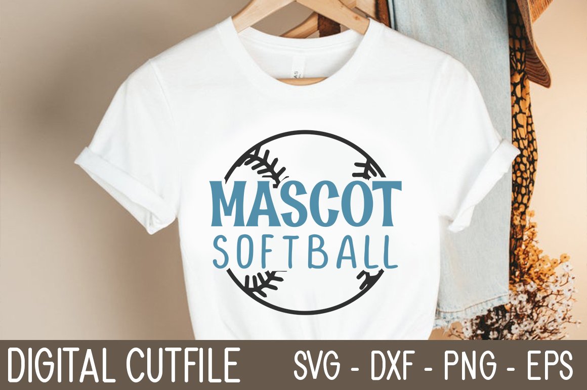 Mascot Softball SVG cover image.