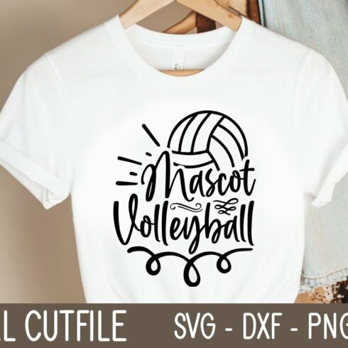 Mascot Volleyball SVG cover image.