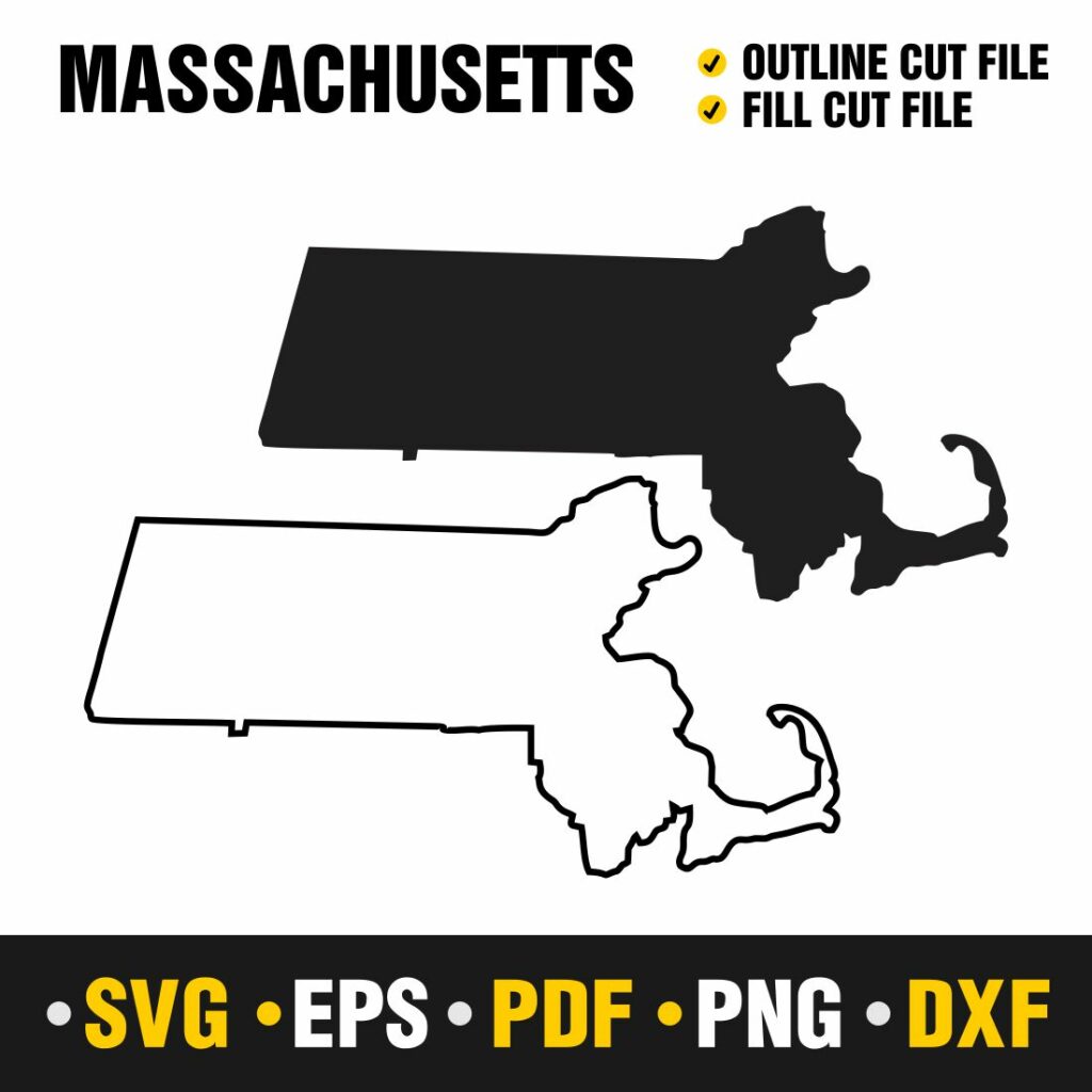 Massachusetts SVG, PNG, PDF, EPS & DXF - MasterBundles