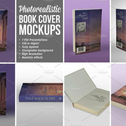 Photorealistic Book Cover Mockups 02 cover image.