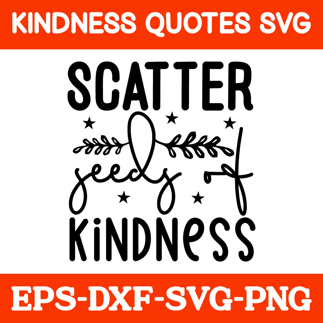 Kindness Quotes Svg preview image.