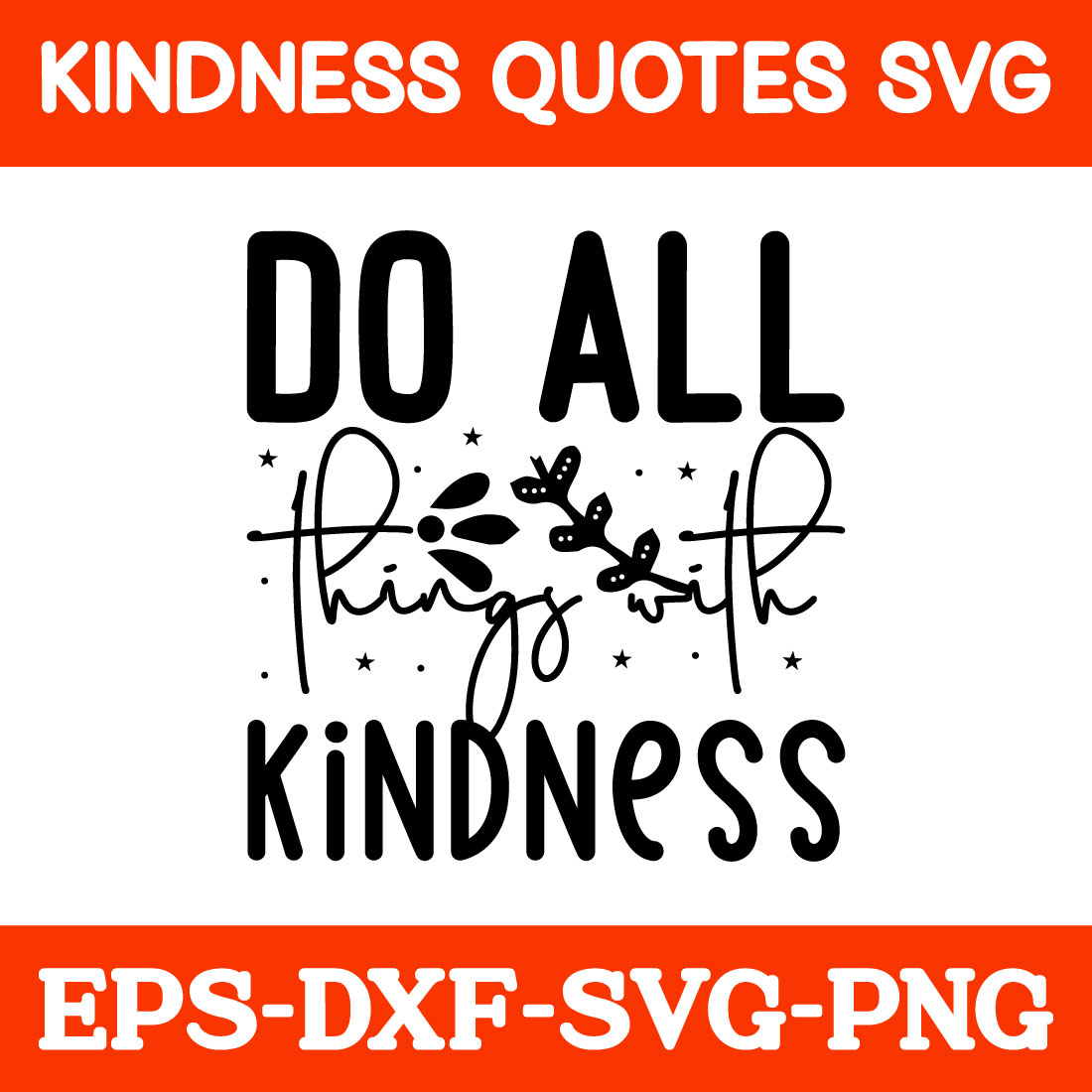 Kindness Quotes Free Svg preview image.