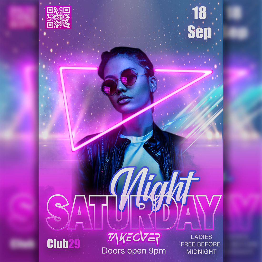 Night Club Flyer cover image.