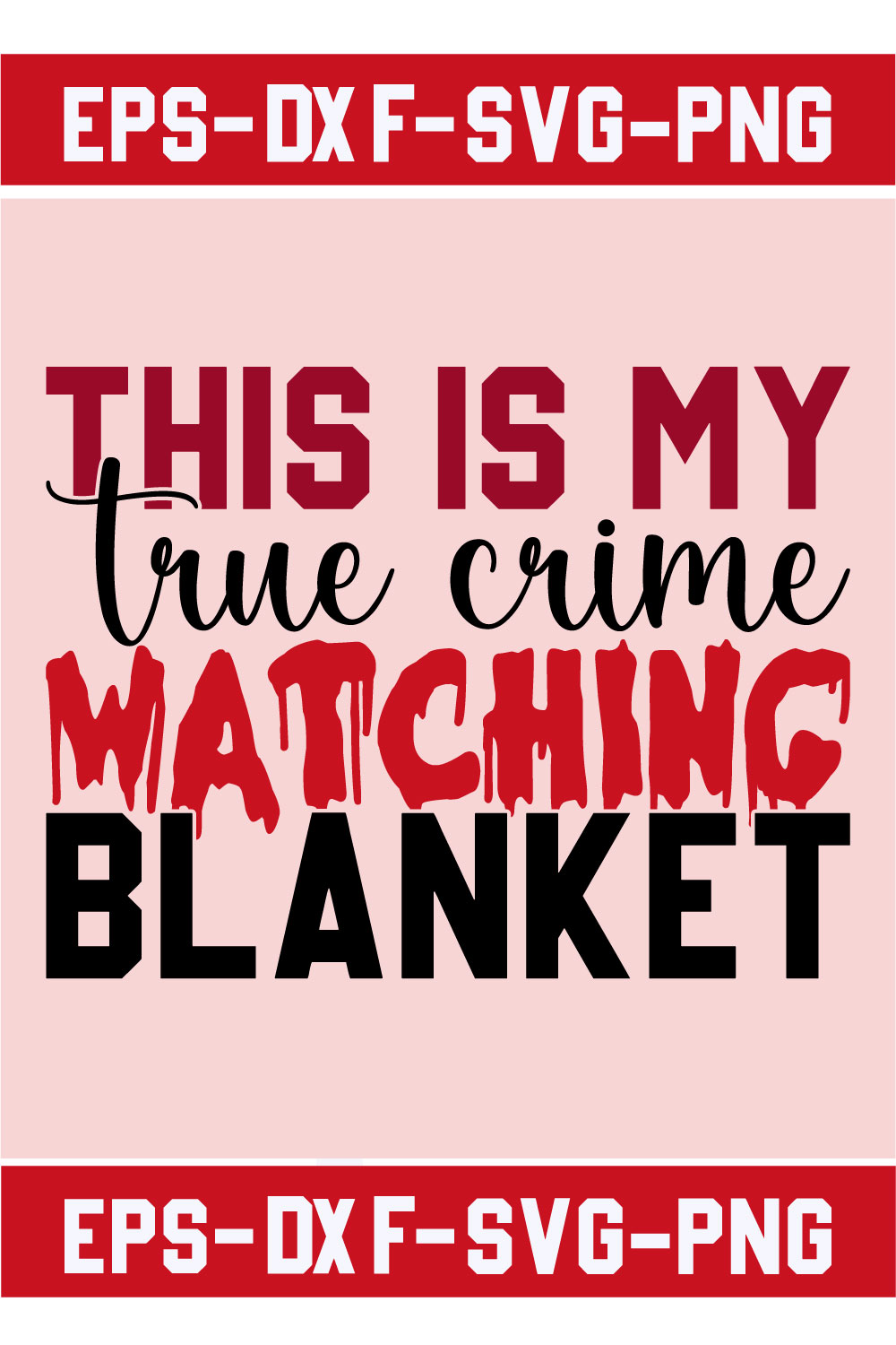 This is my true crime watching blanket pinterest preview image.