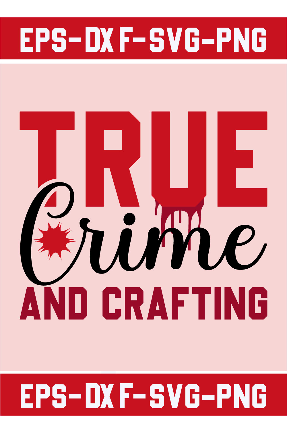 True Crime and Crafting pinterest preview image.