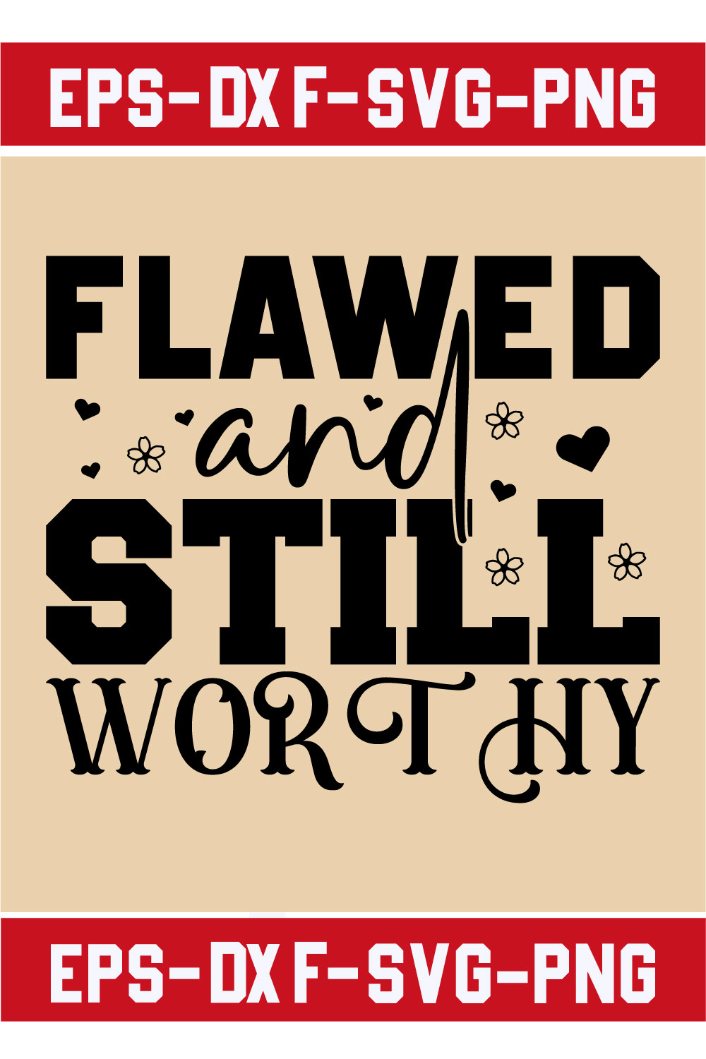 Flawed and Still Worthy pinterest preview image.