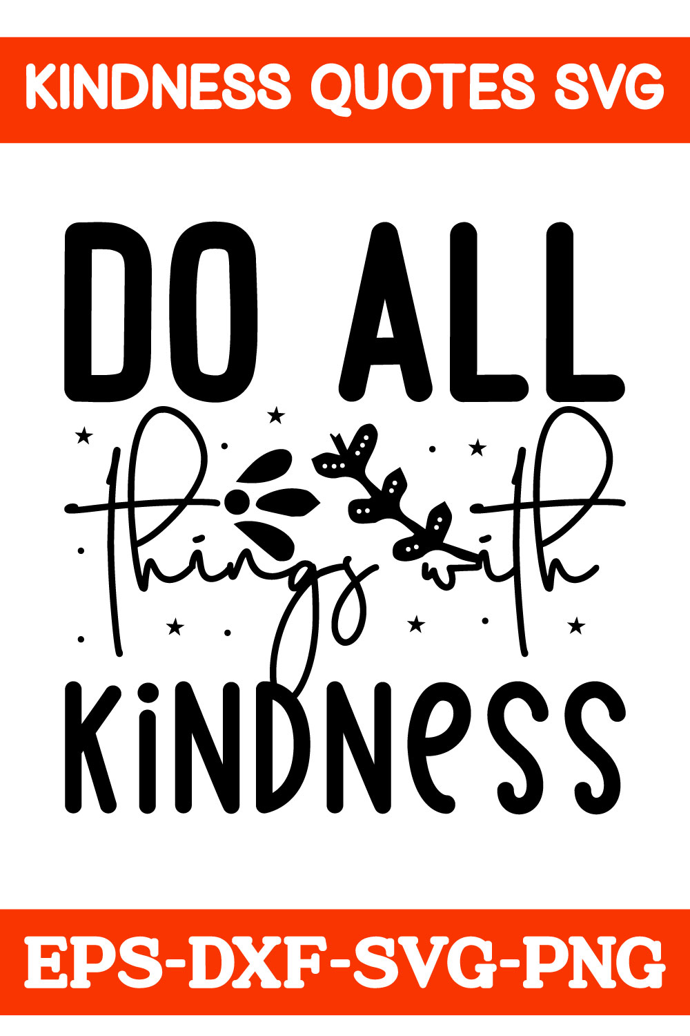 Kindness Quotes Free Svg pinterest preview image.