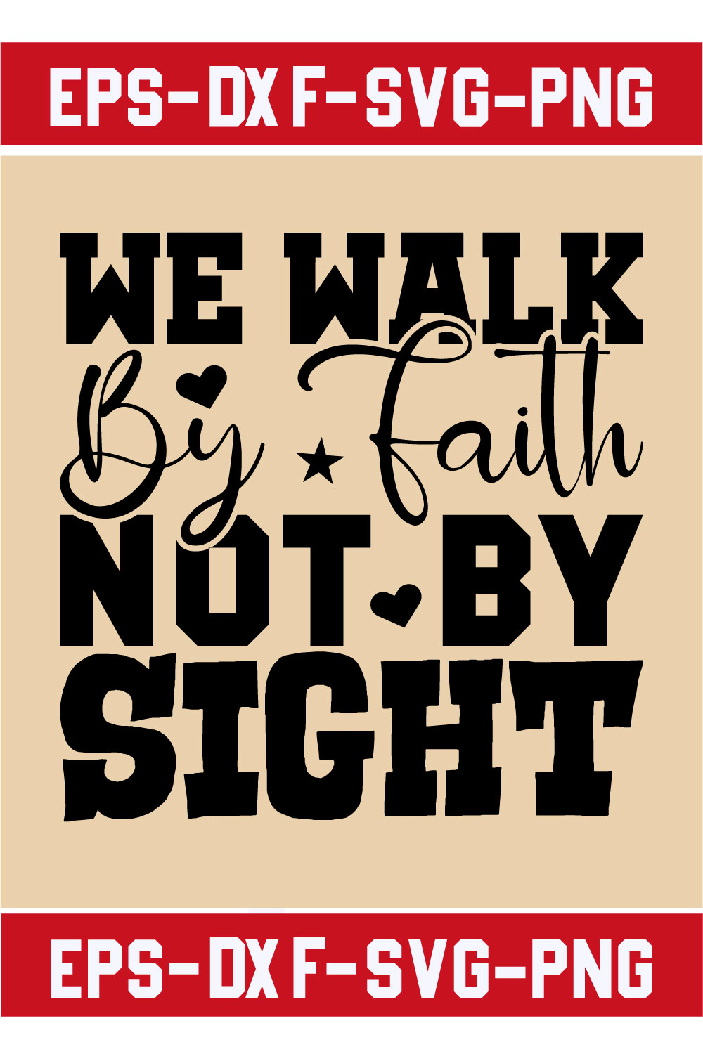 We walk by faith not by sight pinterest preview image.