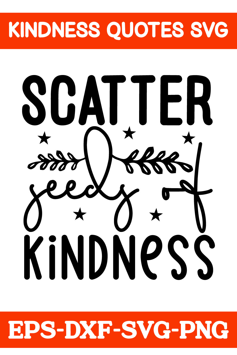 Kindness Quotes Svg pinterest preview image.