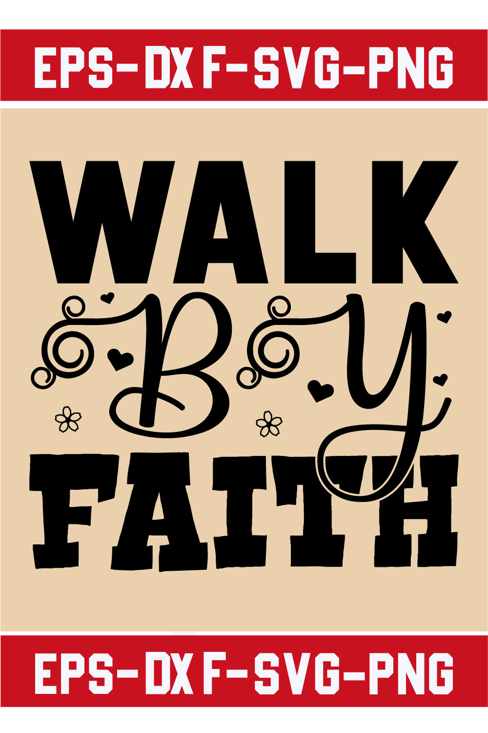 Walk by faith pinterest preview image.
