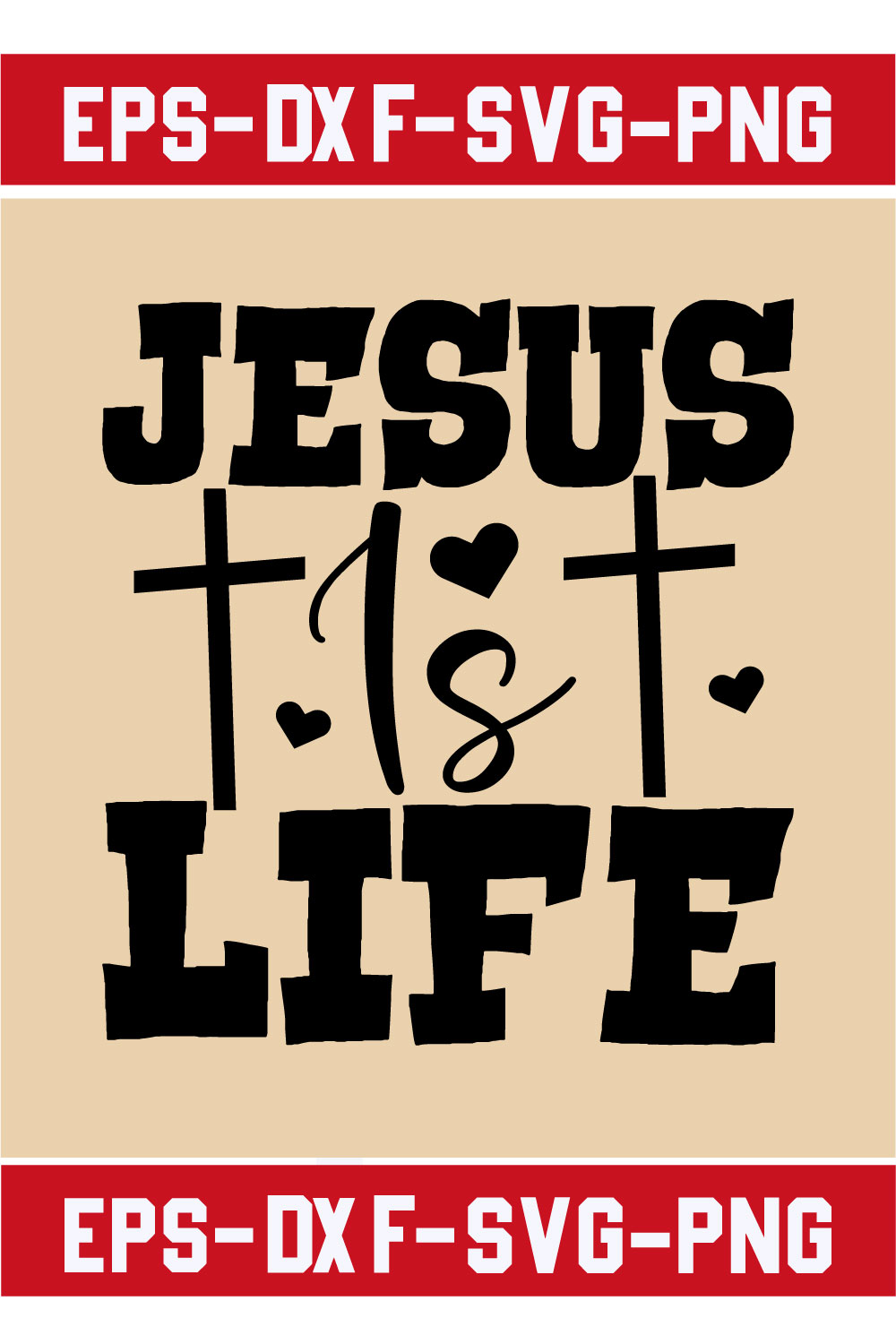 Jesus is life pinterest preview image.