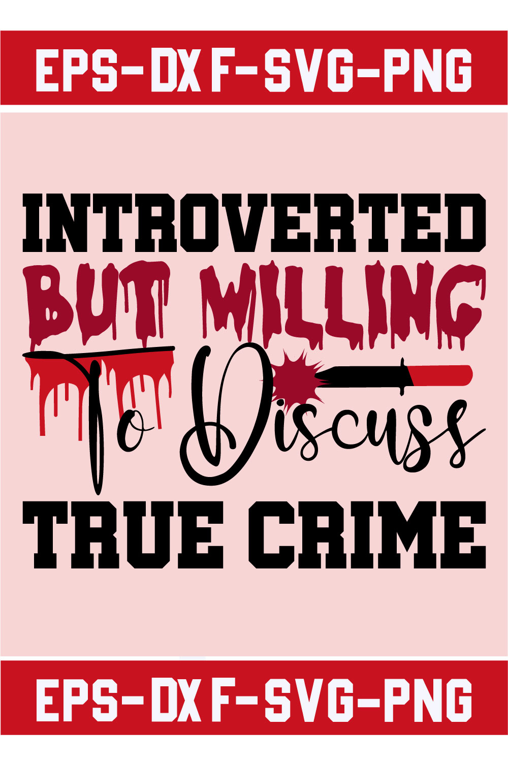 Introverted but willing to discuss True Crime pinterest preview image.