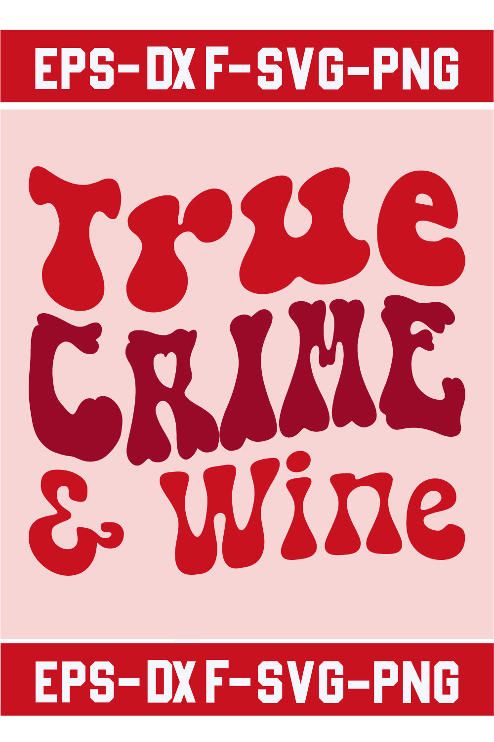 True Crime & Wine pinterest preview image.
