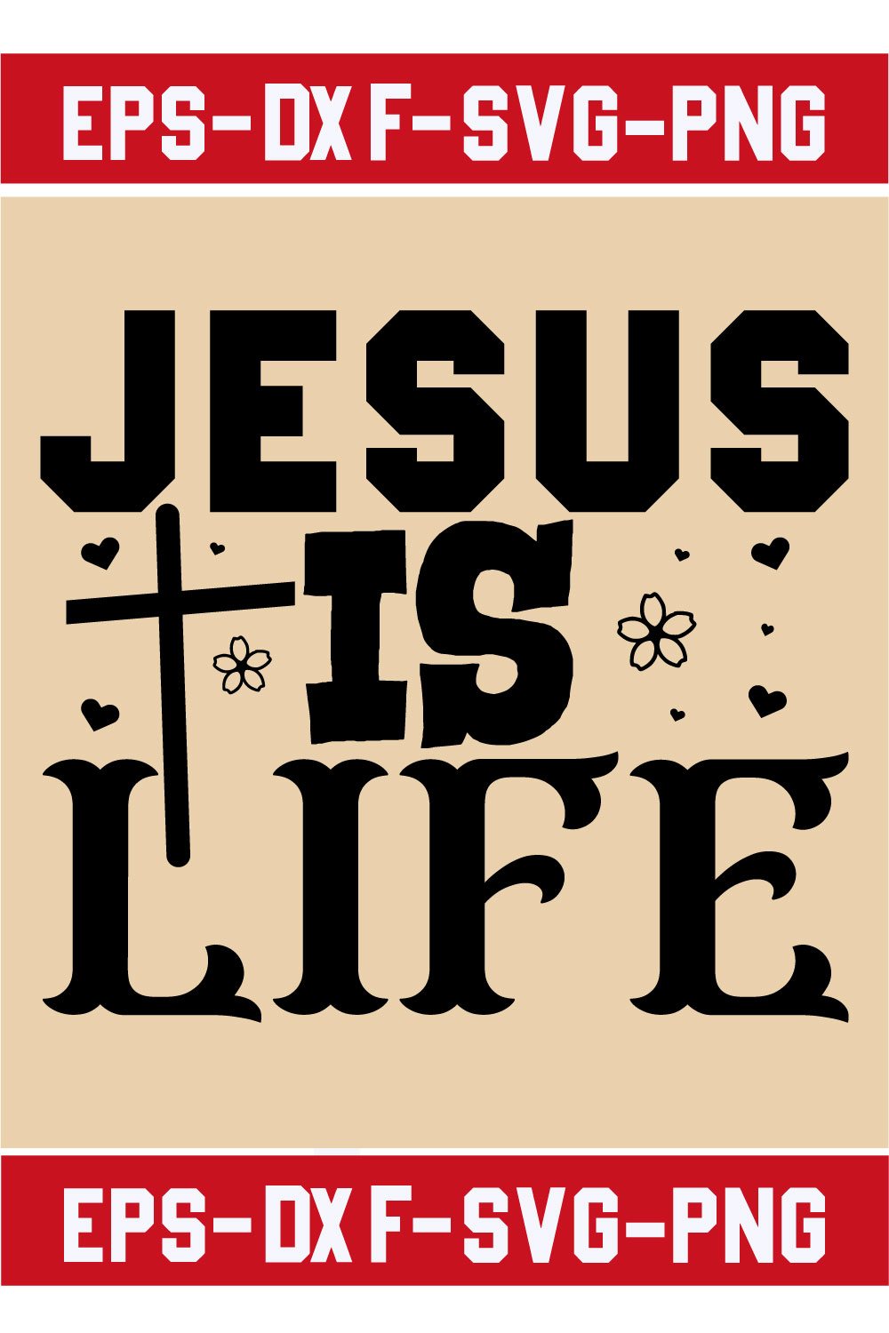 Jesus is life pinterest preview image.