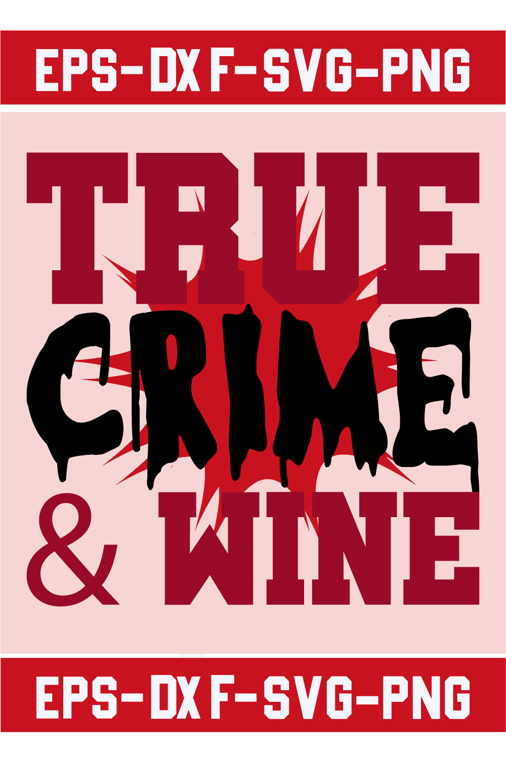 True Crime & Wine pinterest preview image.
