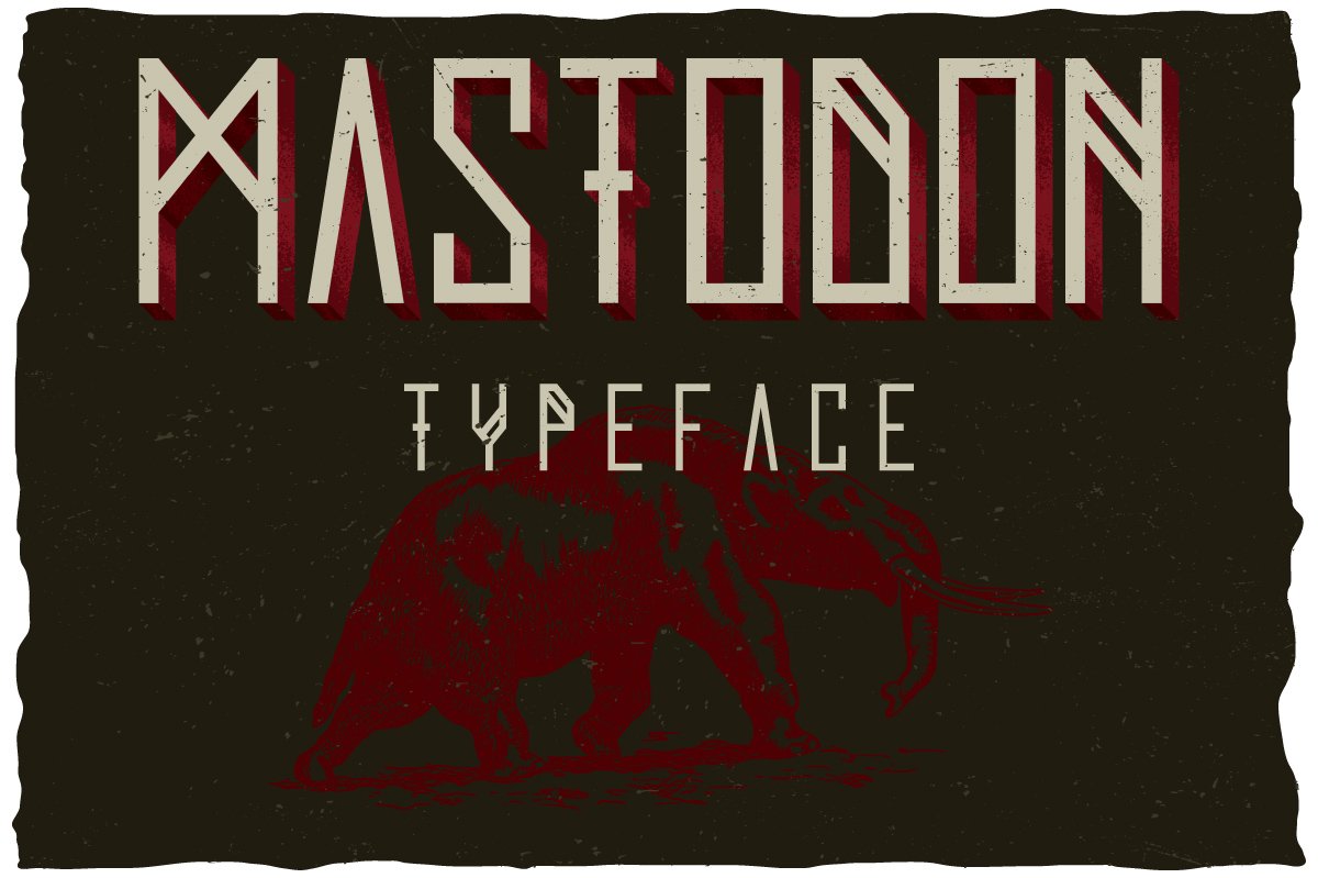 Mastodon Typeface cover image.