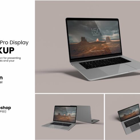MacBook Pro Display Mockup cover image.
