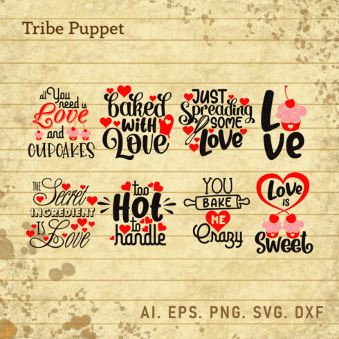 Valentines Typography cover image.