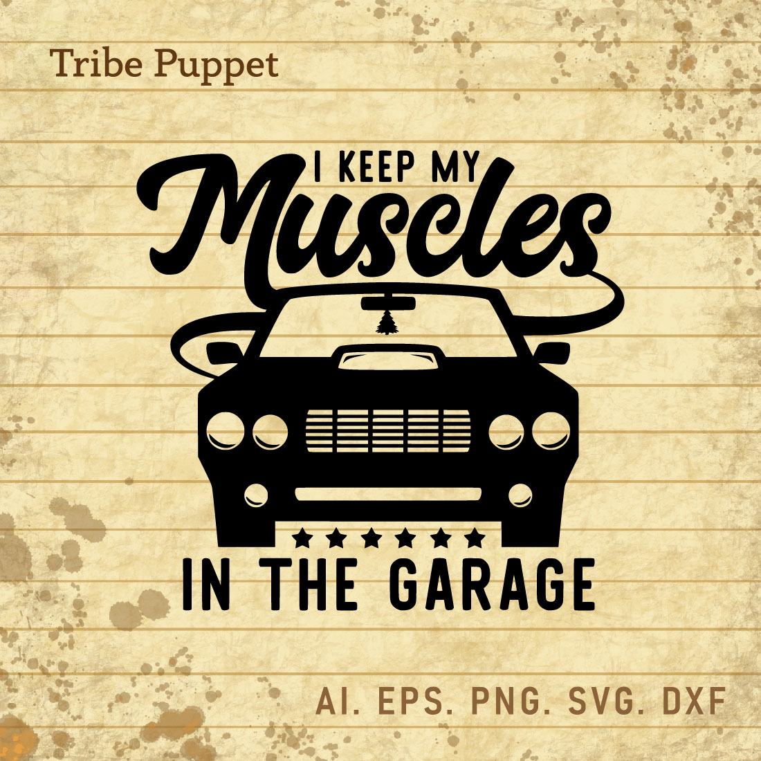 I keep my muscles in the garage cover image.