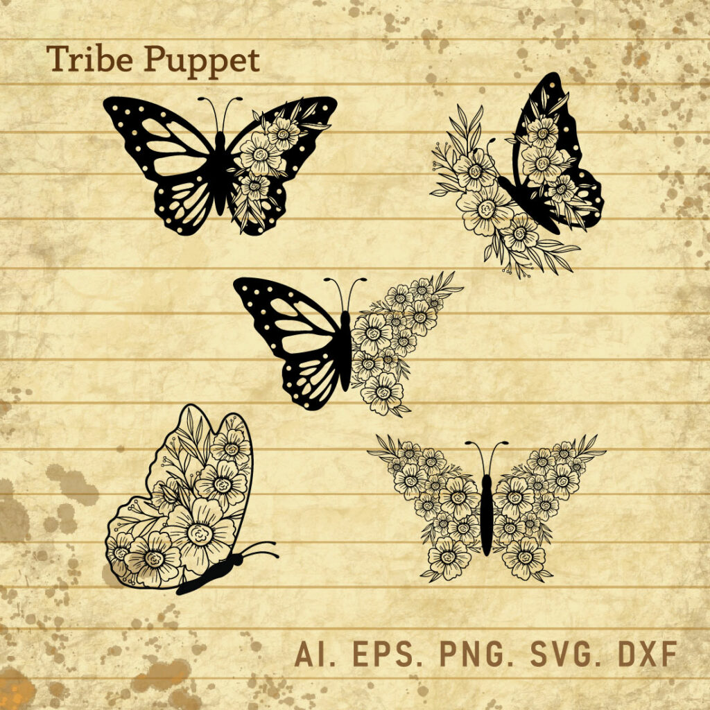  Butterfly Mandala - MasterBundles Bildidee 