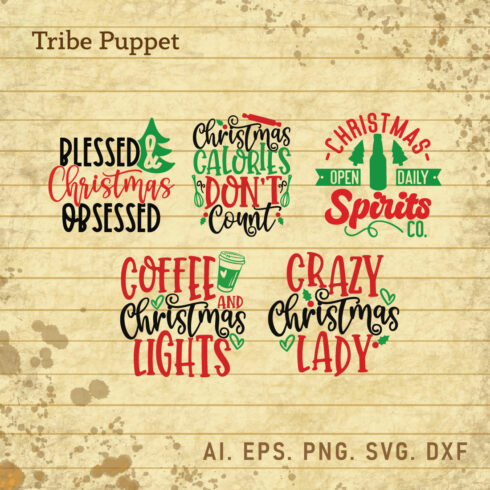 Christmas Typography 01 cover image.