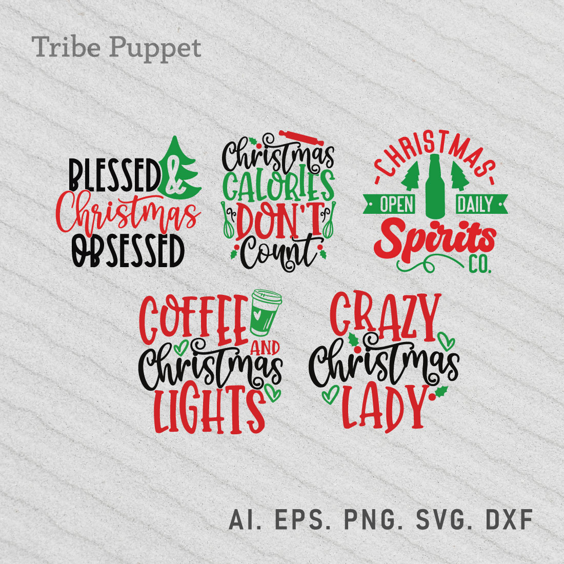 Christmas Typography 01 preview image.