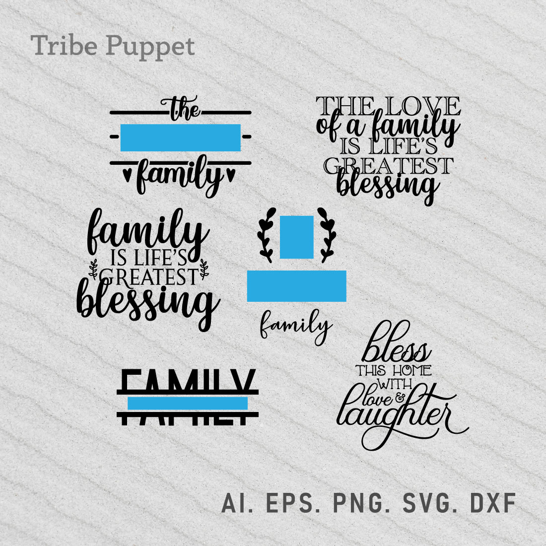 The family is the best blessing svg files.
