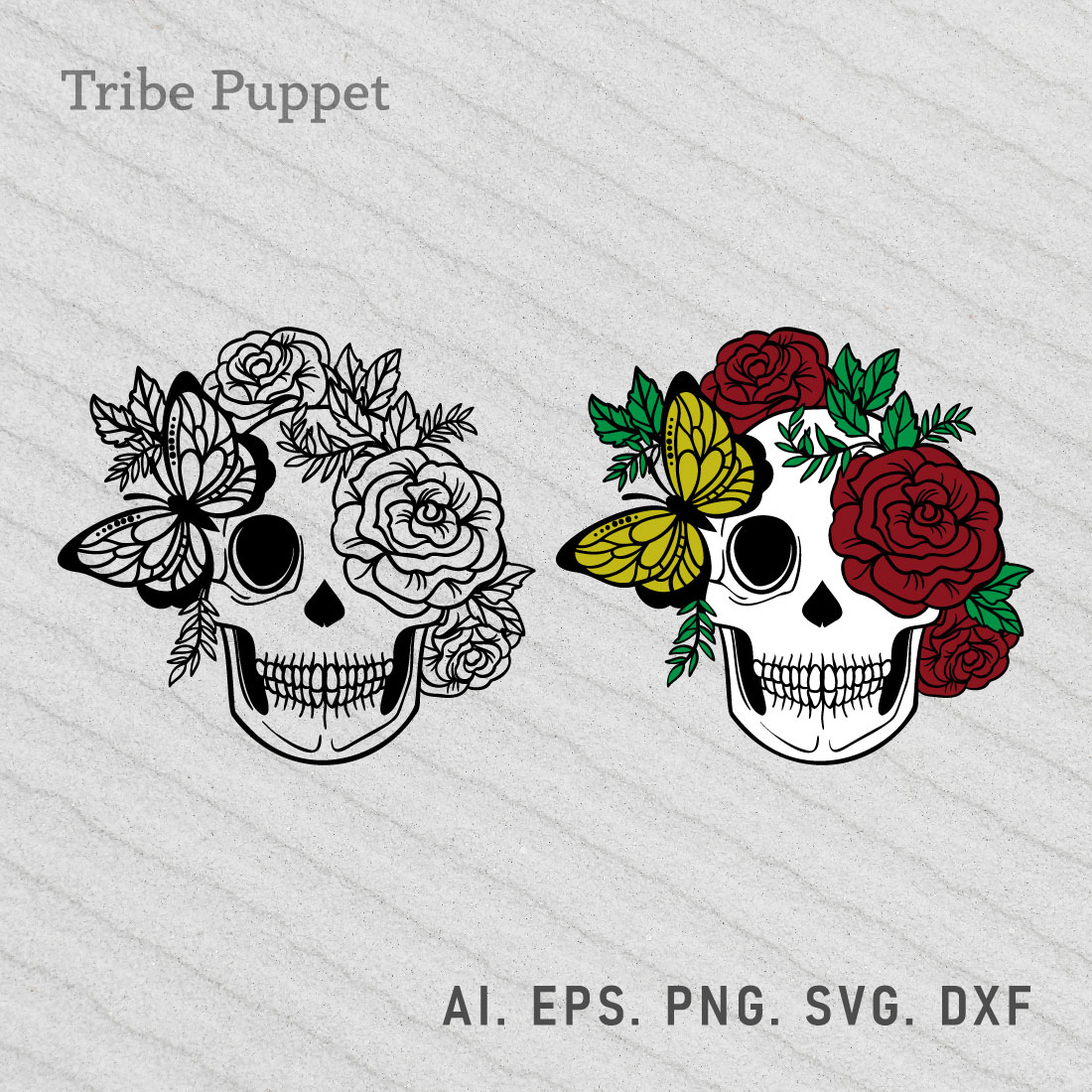 Floral Skull preview image.