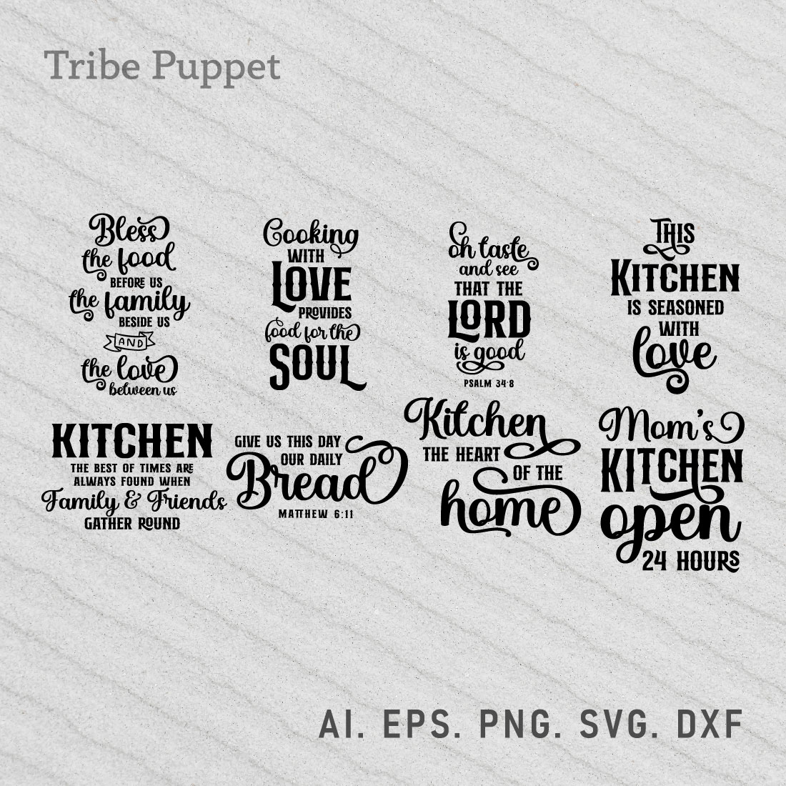 Kitchen Typography preview image.