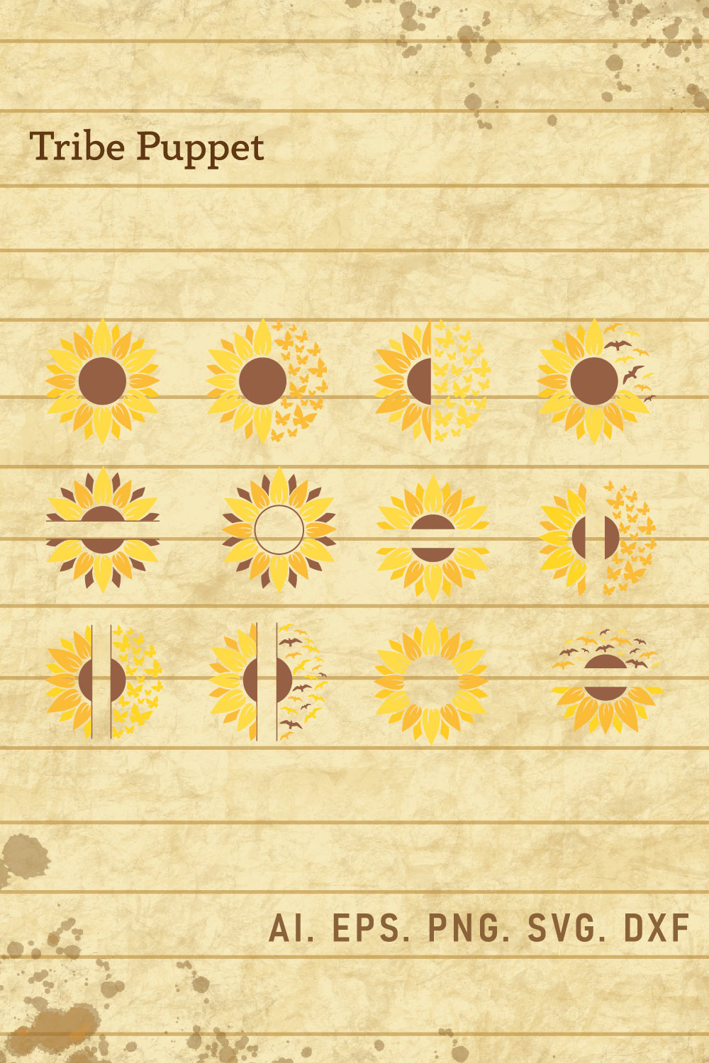 Sunflower pinterest preview image.
