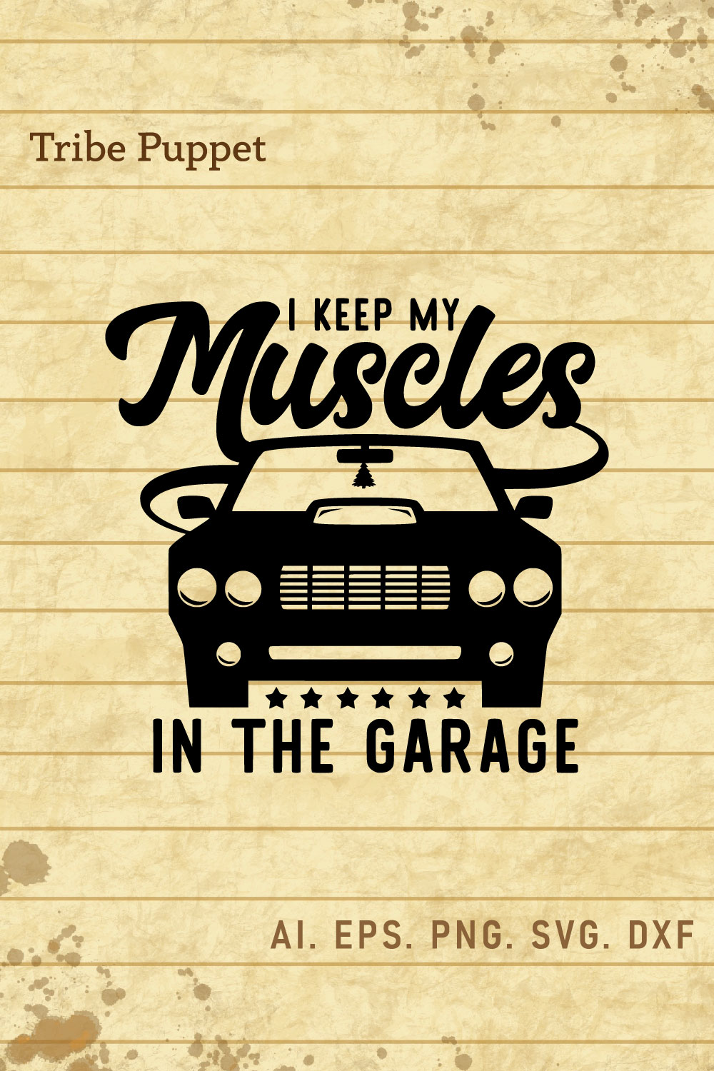 I keep my muscles in the garage pinterest preview image.