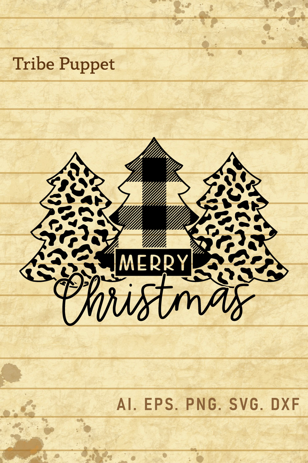 Merry Christmas pinterest preview image.