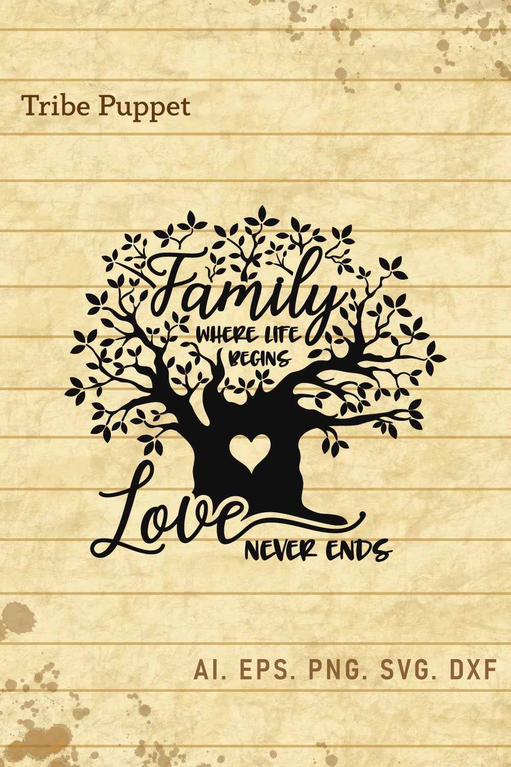 Family Tree pinterest preview image.