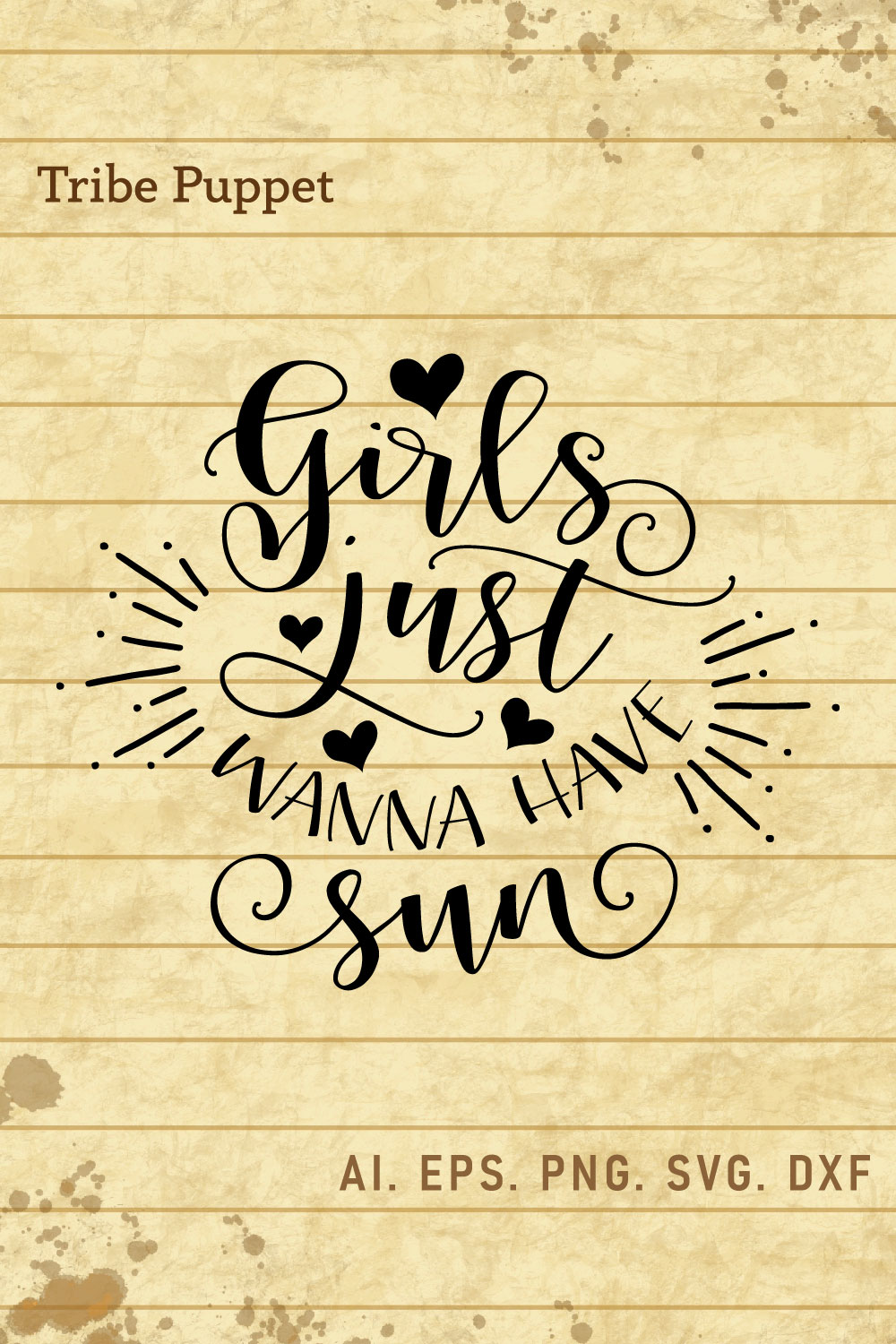 GIRLS JUST WANNA HAVE SUN pinterest preview image.