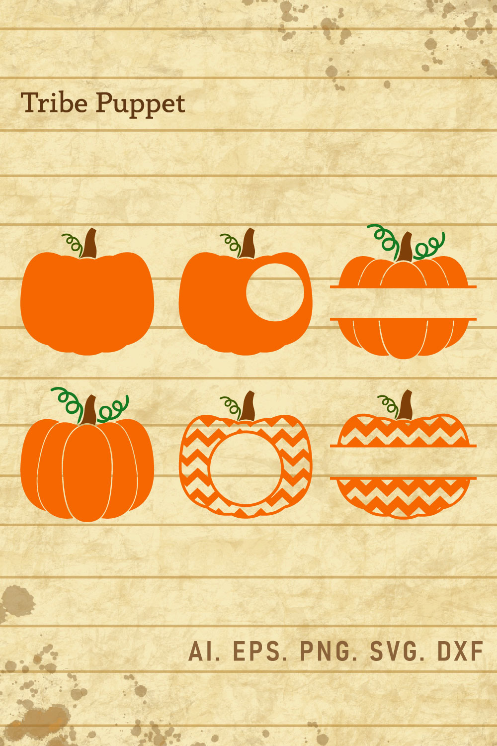 Pumpkin Monogram pinterest preview image.