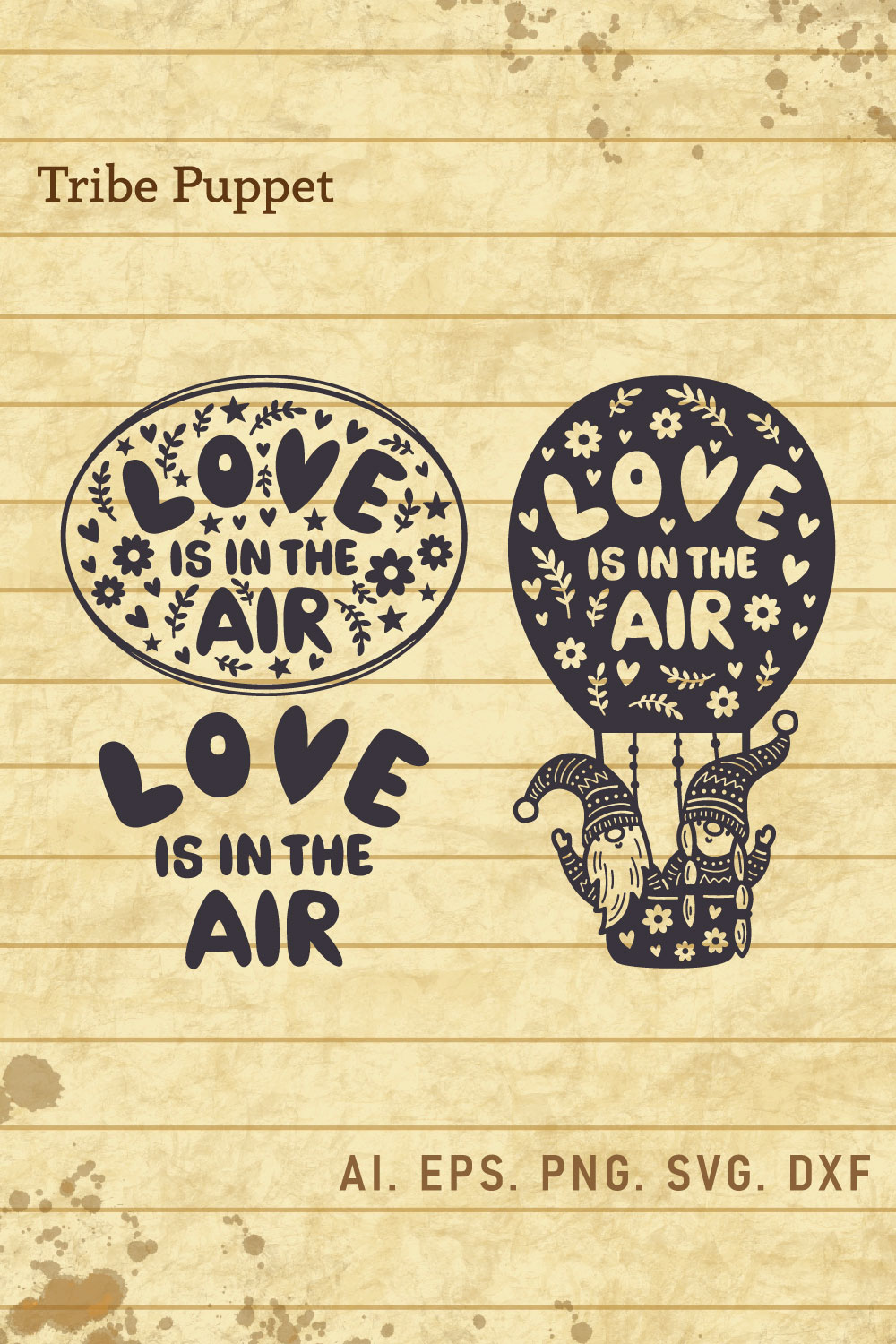 Love in the air pinterest preview image.