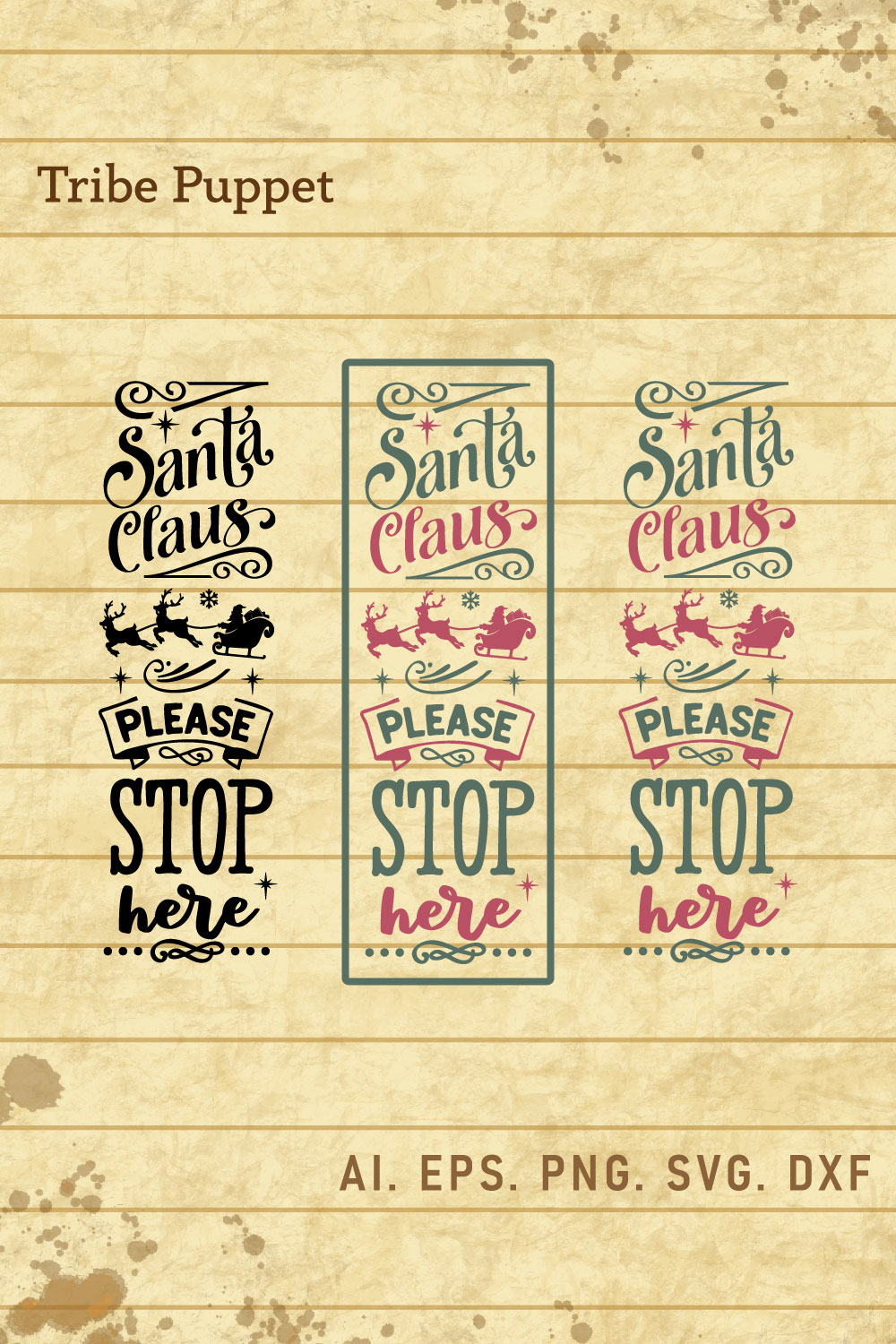 Christmas porch sign pinterest preview image.