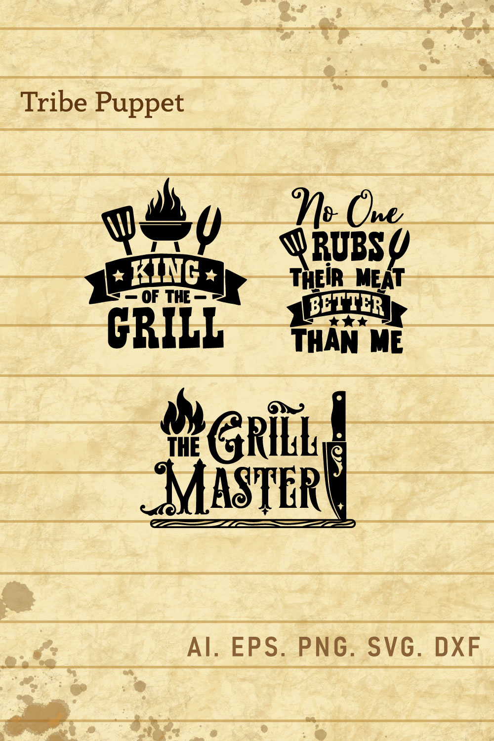 BBQ Typography pinterest preview image.