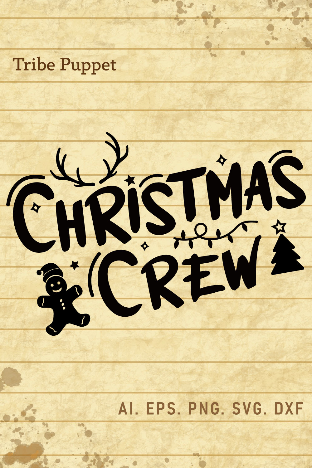 Christmas Crew pinterest preview image.