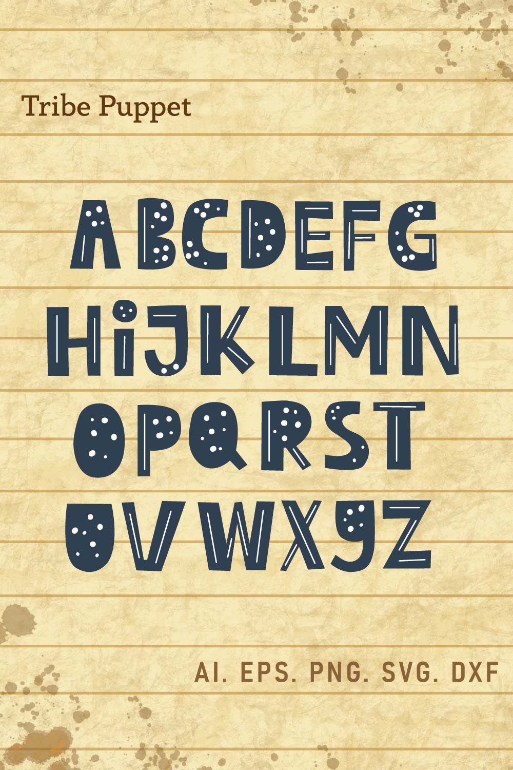 Boho Alphabet pinterest preview image.