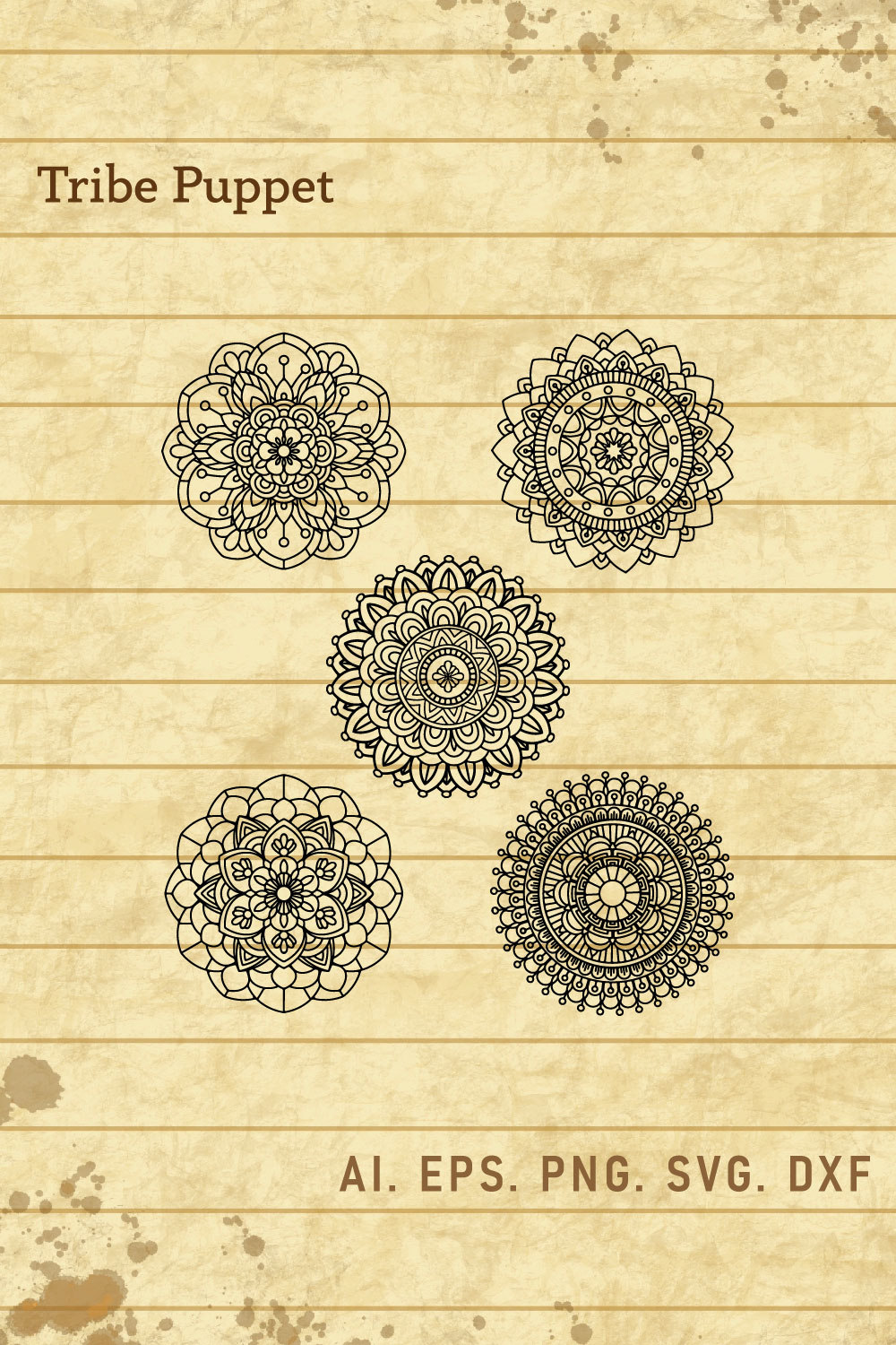 Mandala Design 01 pinterest preview image.