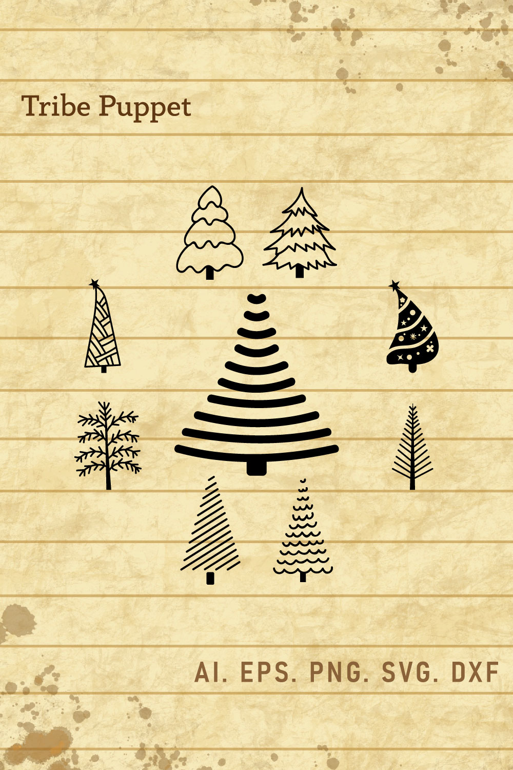 Christmas Tree 07 pinterest preview image.