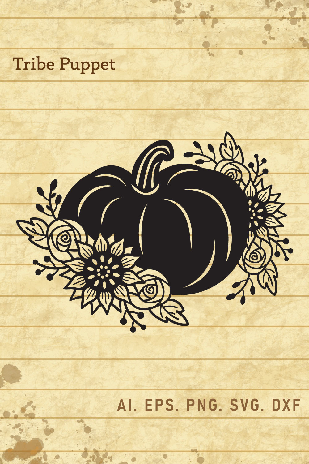 Boho Pumpkin pinterest preview image.