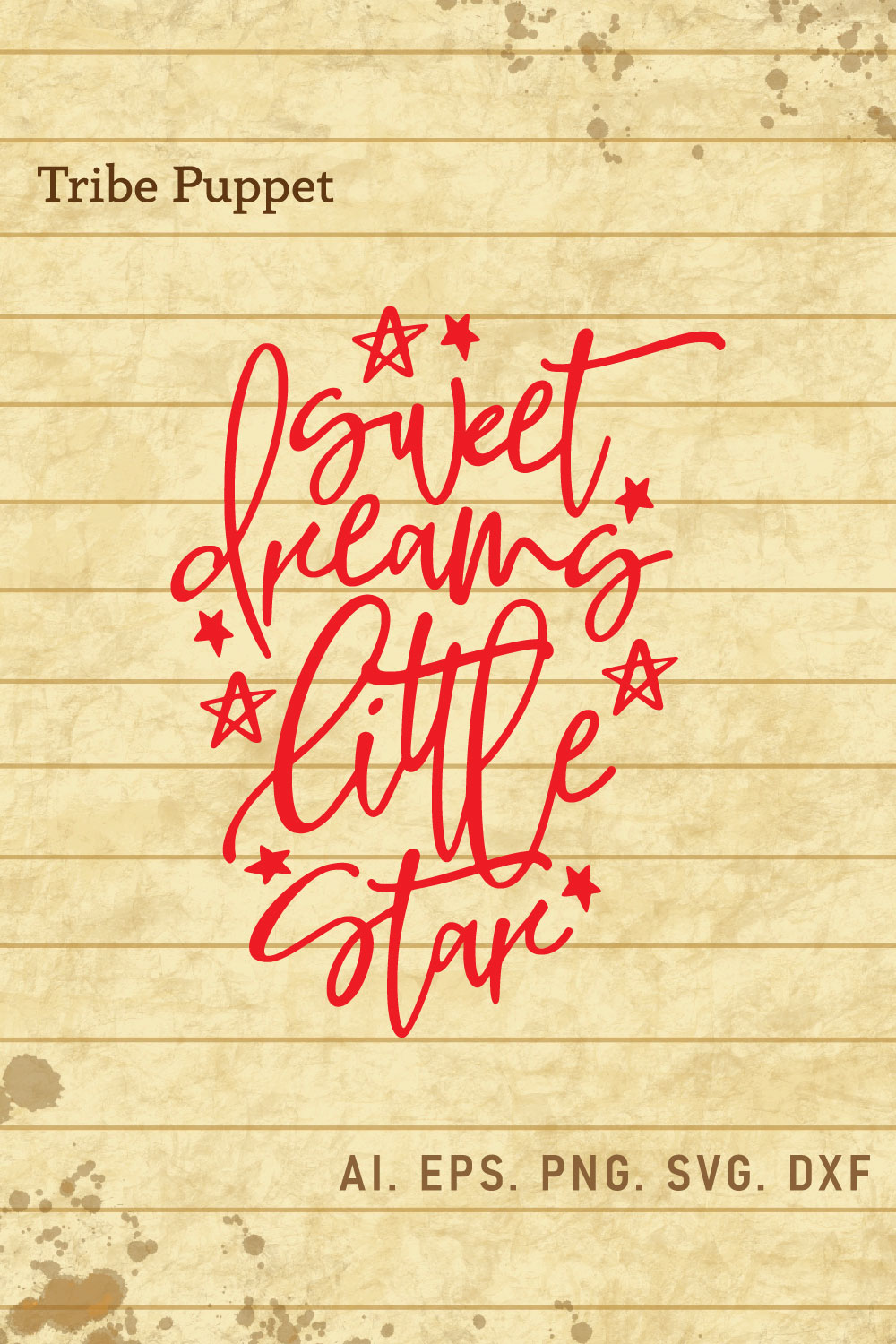 Sweet dreams little star pinterest preview image.