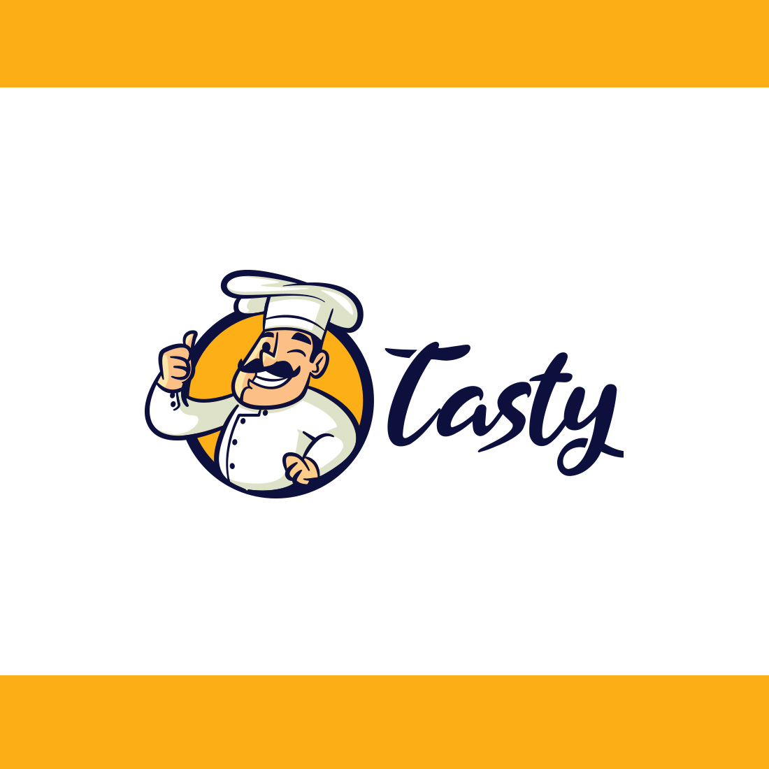 Retro Vintage Chef Cartoon Mascot Logo cover image.