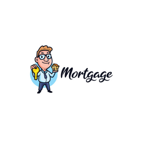 Mortgage Character Mascot Logo Design cover image.