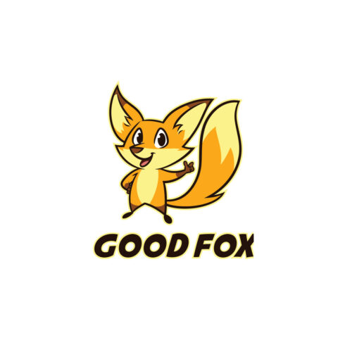 Good Fox Cartoon Mascot Logo Design cover image.